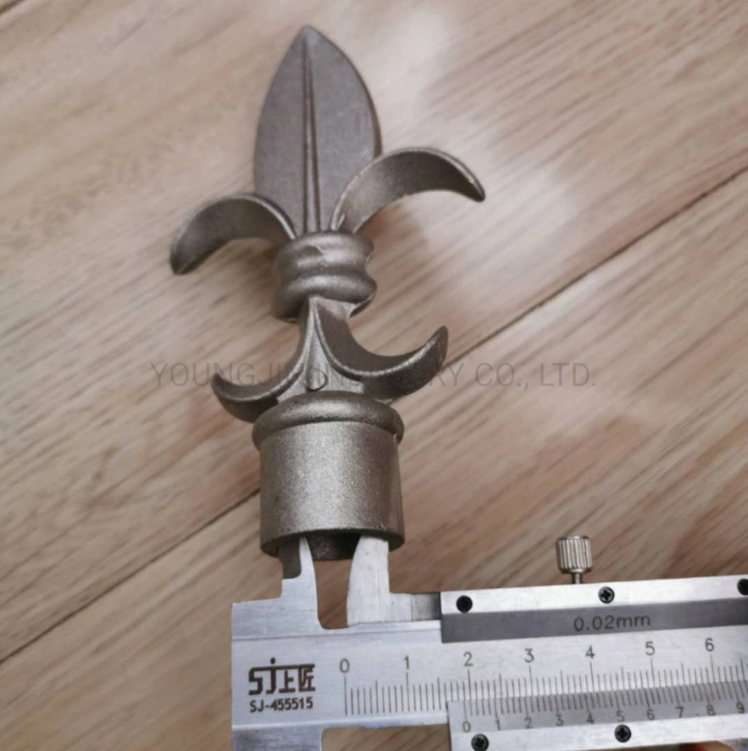 Aluminum Fence & Railing Spear Points/Finials/Spear Tops Flower Type for 19mm Round Picket