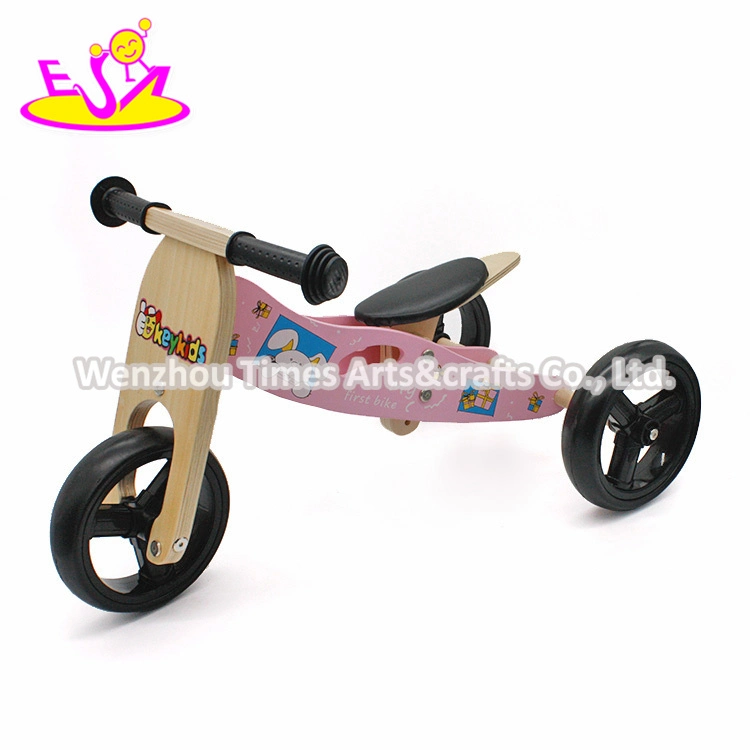 Nuevo y popular juguete de madera a los niños en bicicleta, la moda y la bicicleta de niño moderno de madera, caliente la venta de bicicleta de madera juguetes para bebé W16c098