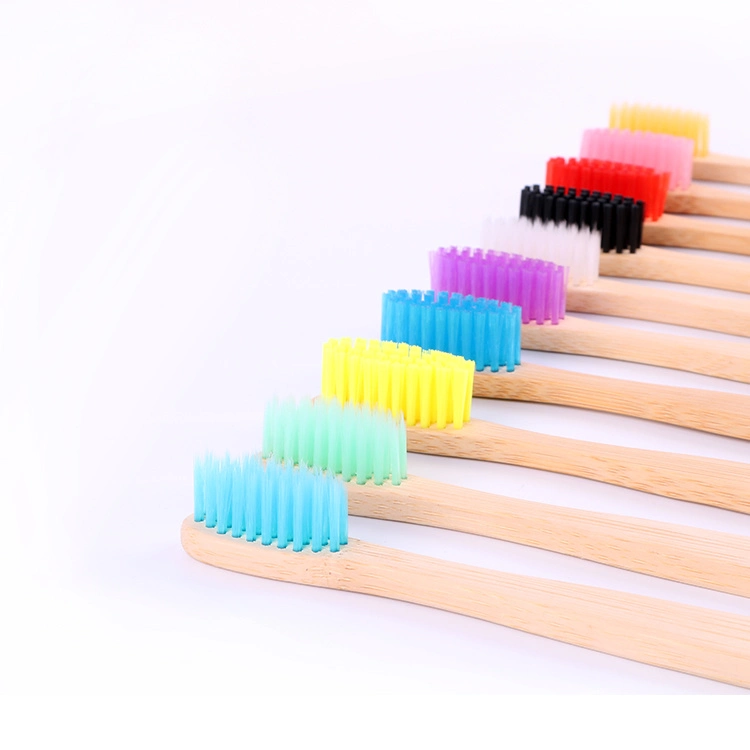 Manufactures Soft Bristle Bamboo Toothbrush Can Customized Logo for Adult Bamboo Toothbrush