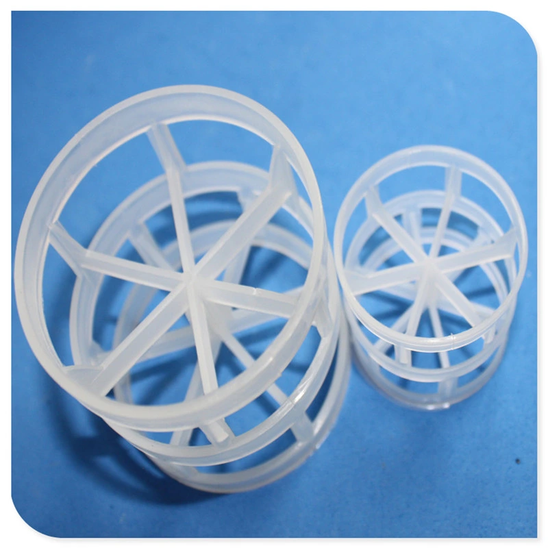 PP PVDF PVC CPVC PTFE Pall Ring Used in Absorption Tower