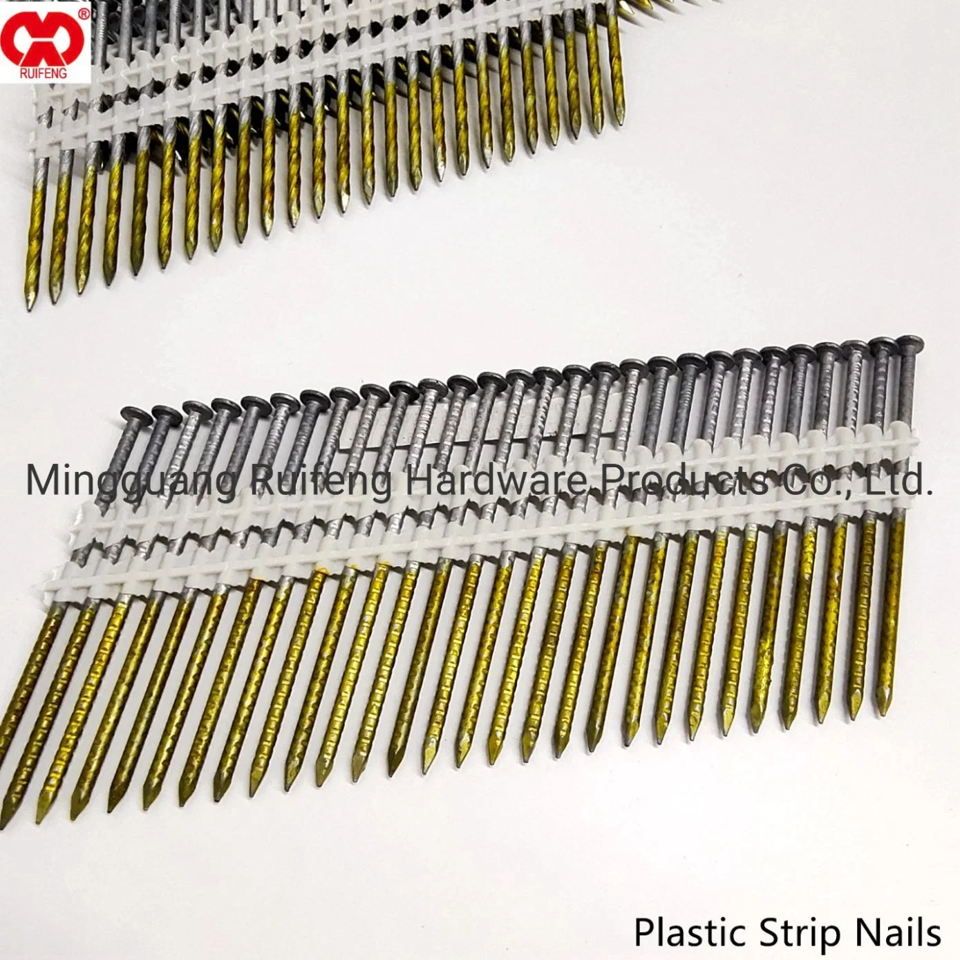 Wholesale/Supplier Supplier Stock Lot 3.1*90 Plastic Strip Collated Nails.