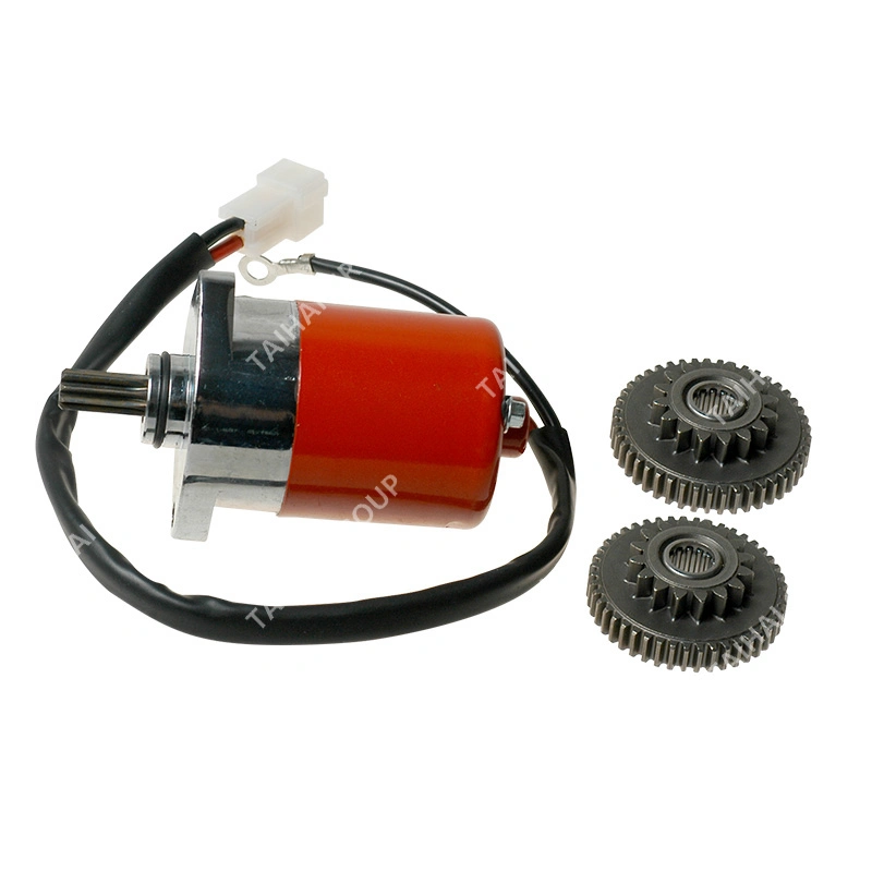 Yamamoto Motorcycle Accessories High Quality Motorcycle Engine Red Starter Motor (محرك بادئ حركة أحمر عالي الجودة) مع Gear لـ YAMAHA 100 (K120) Sport