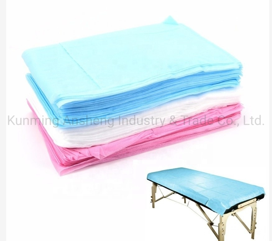 Waterproof Tattoo Bed Sheet Disposable Non Woven Bed Sheet Roll Medical Waterproof PP Spunbond Nonwoven Fabric Bed Cover