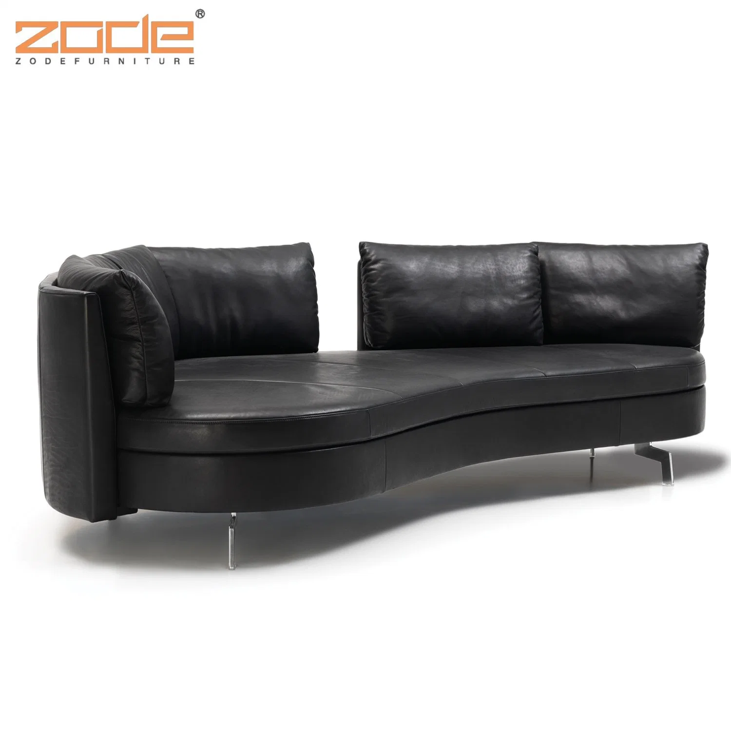 Zode Modern Home/Living Room/Office Design Furniture Luxury Sectional Synthetic Leather L Shape Furniture Living Room Sofa