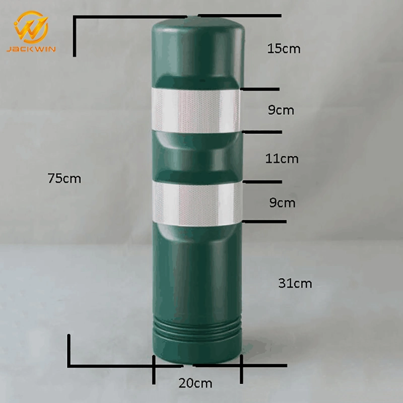 High-Luminance Coloured Traffic Safety Warning Concrete Bollard