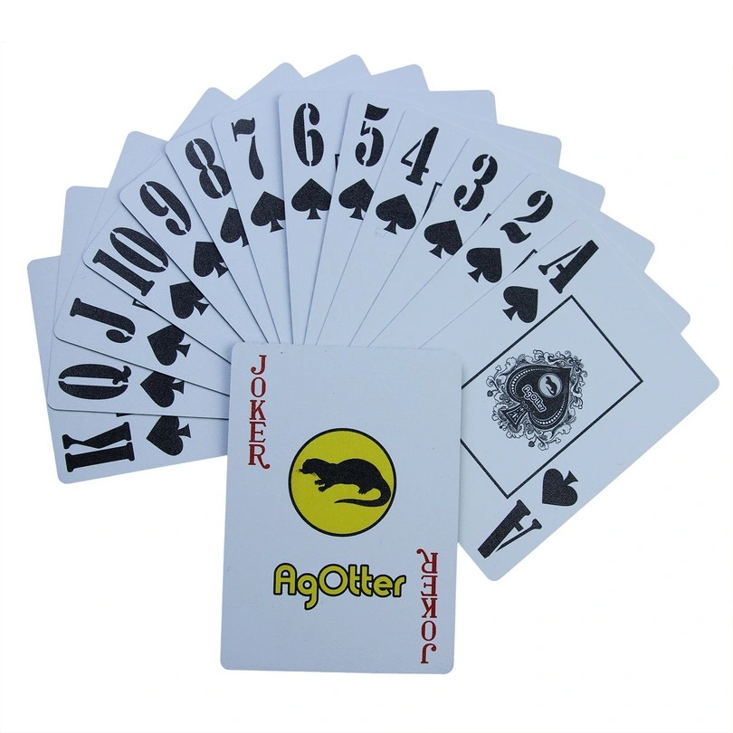 Günstige Versandkosten Tuck Box Poker Größe Gute Druck Flash-Karte Spiel Custom Logo Poker Spielkarten