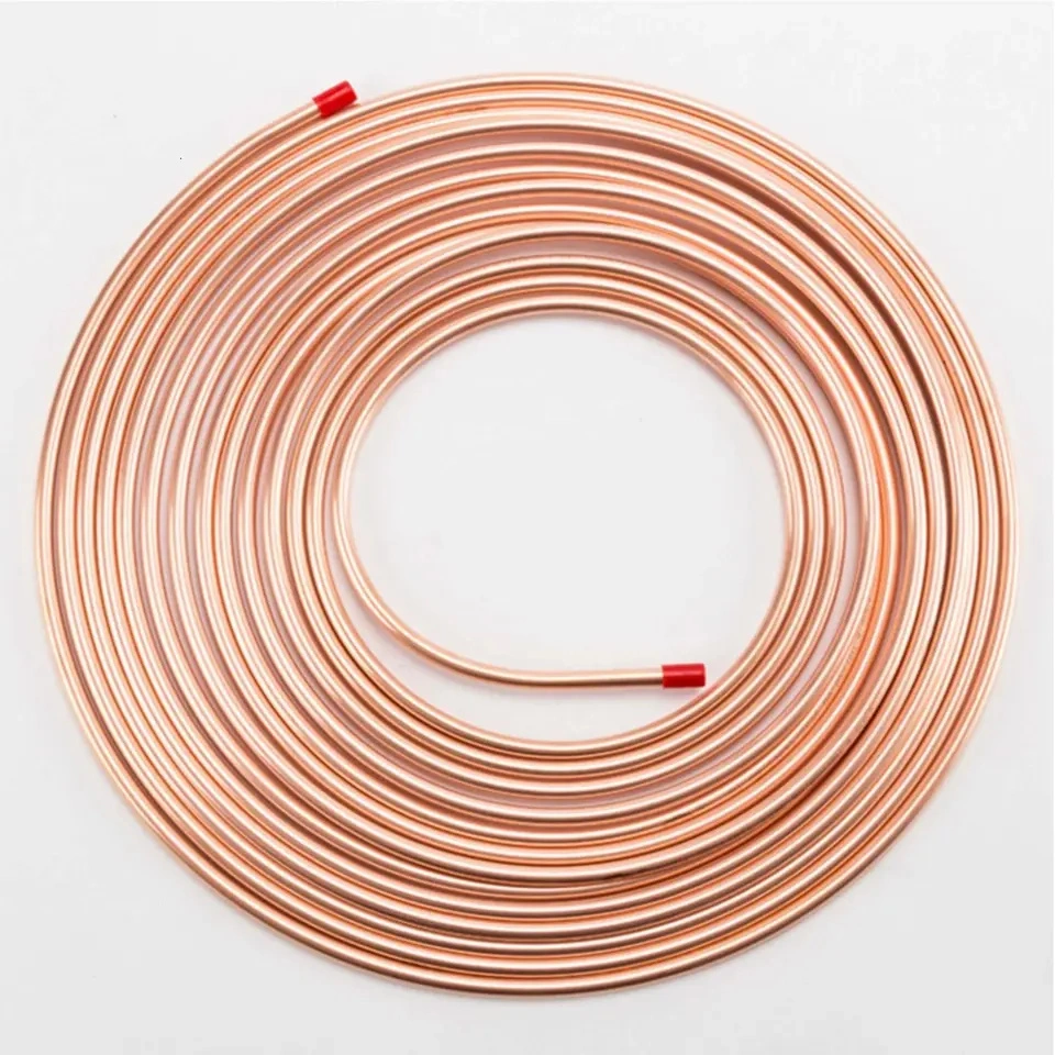 C1100 C12200 1/4'' 3/8'' 1/2'' 3/4'' 15meters/Coil Copper Pancake Coil Copper Pipes for Air Conditioner