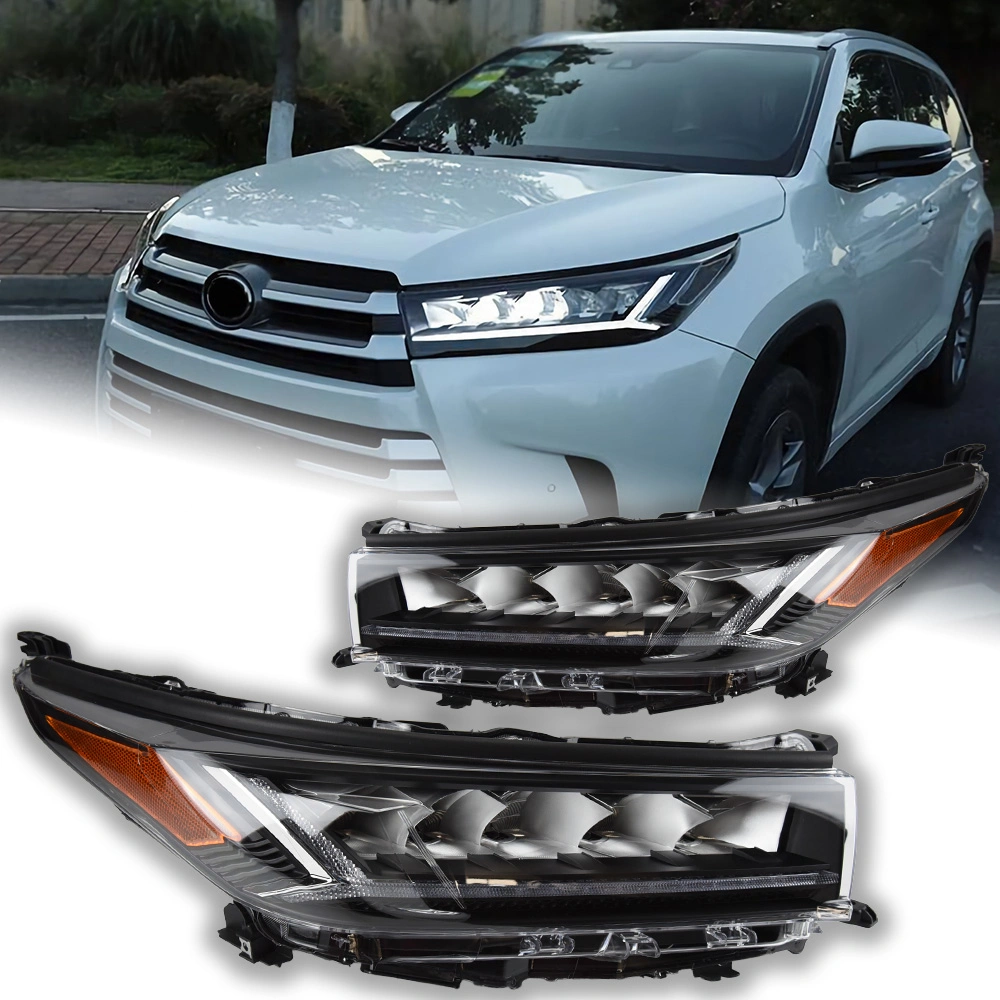 New Style 2018-2021 Year for Highlander Full LED with Moving Turning Signal Front Lamps