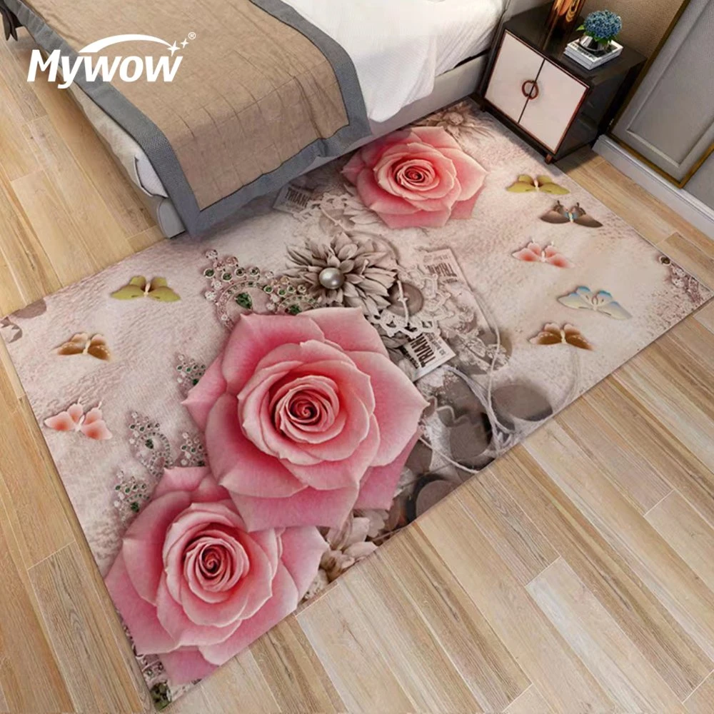 Wholesale Waterproof Anti-Slip Bathroom Floor Crystal Velvet Carpet