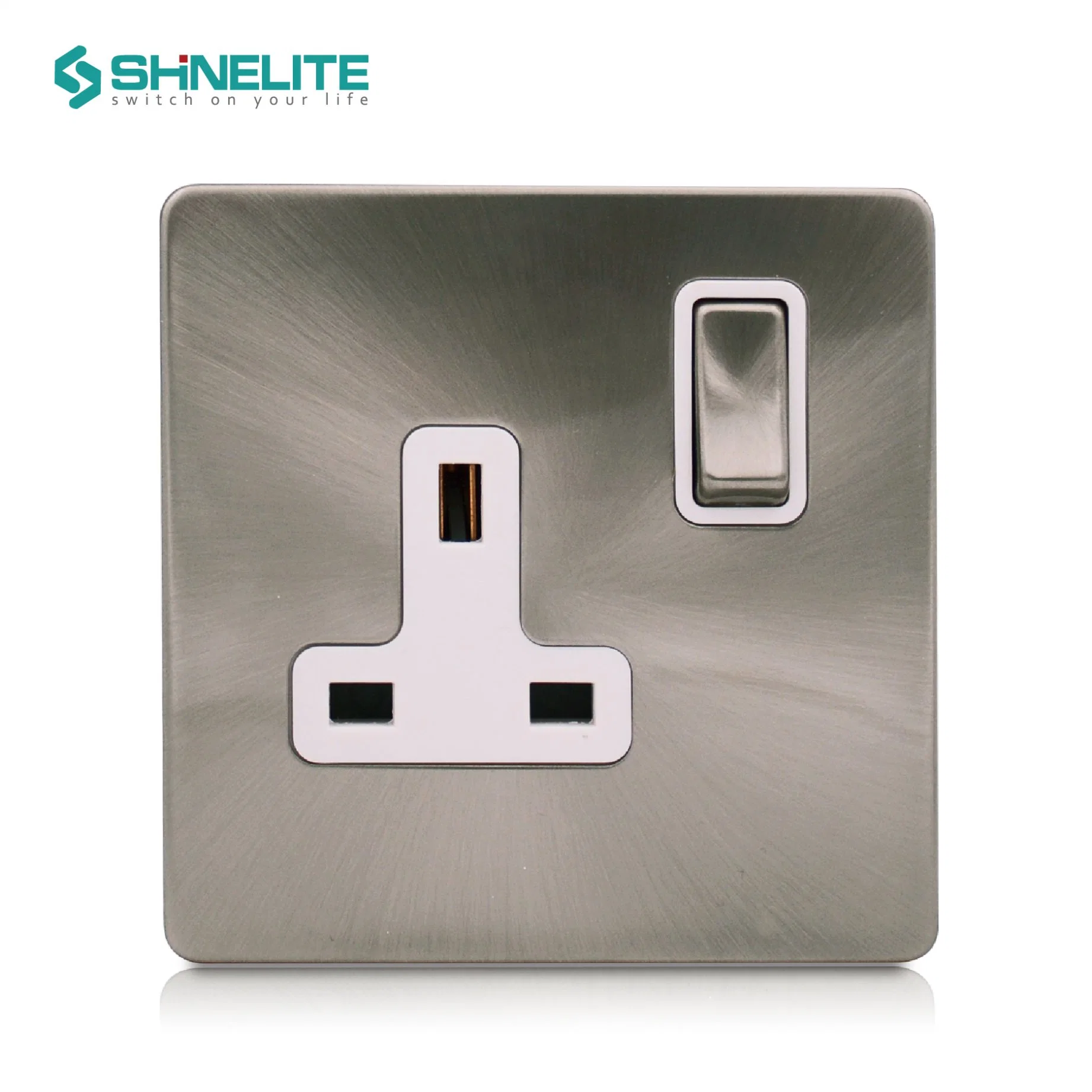 High quality/High cost performance Stainless Steel 15A Round-Pin Socket with Ce