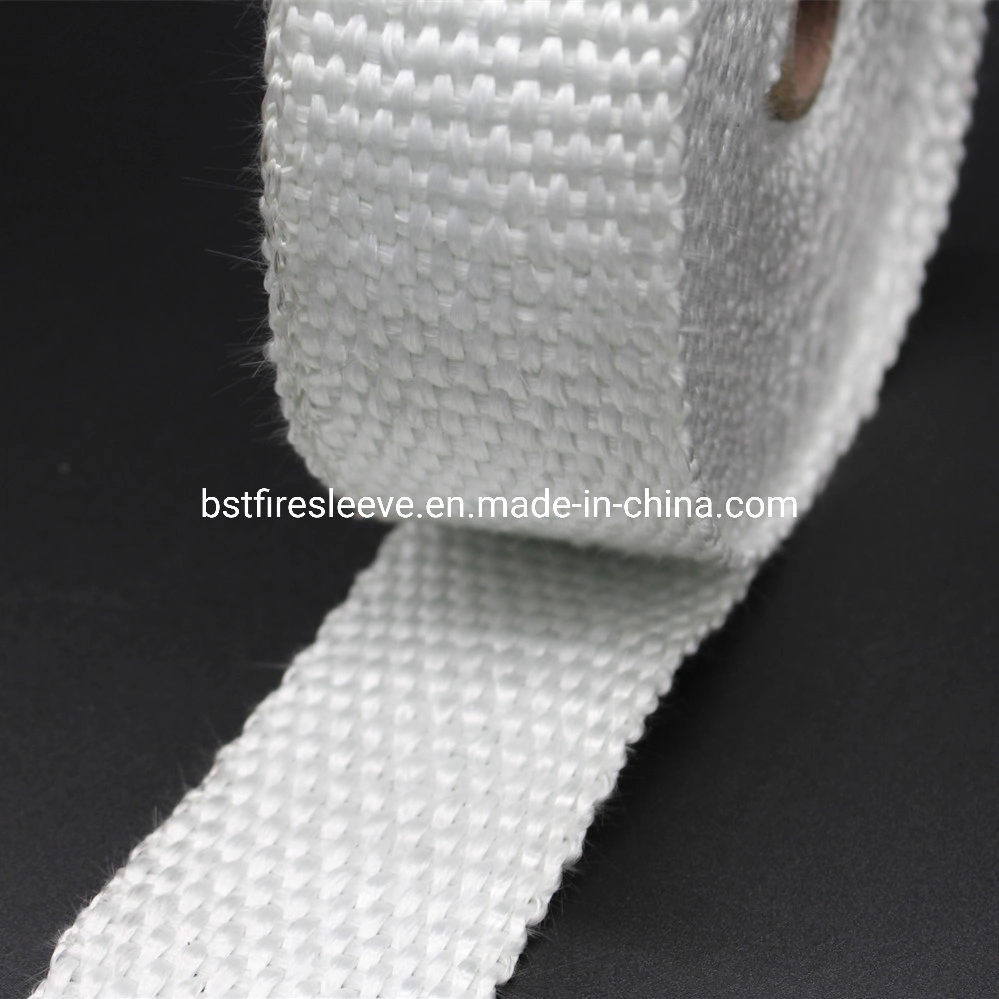 China Manufacturer Automotive Muffler Exhaust Pipe Bandage Wrap Tape Industry Hose Fireproof High Temperature Woven Glass Fibre Exhaust Lagging