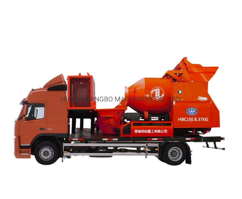 Diesel Concrete Mixing Machine Cement Mixer Pump Mini Pan Concrete Mixer Pump Truck