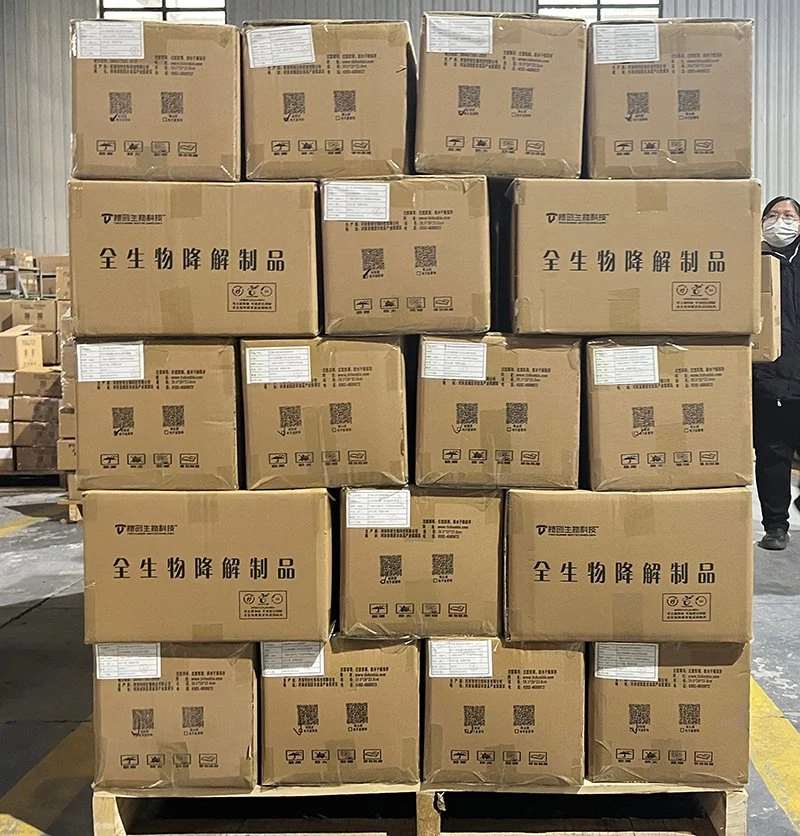 China Fabricante saco de resíduos de PET biodegradável grossista distribuidor cocô de cachorro Bags Entrega rápida
