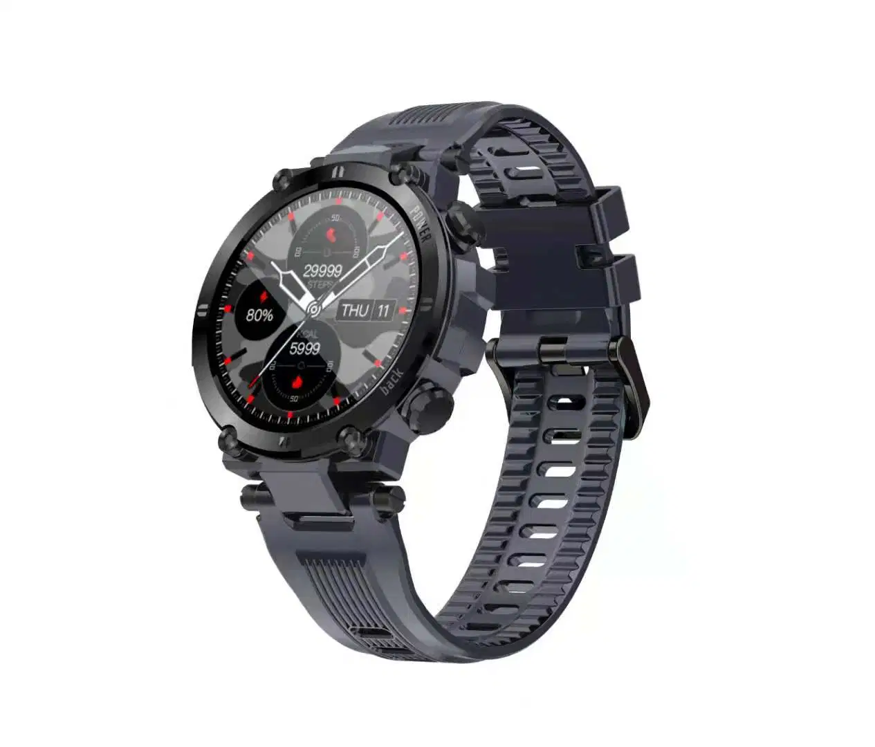 D13 Full Touch Screen Smart Watch IP68 Waterproof Support Hr / Bp Fitness Tracker Smartwatch