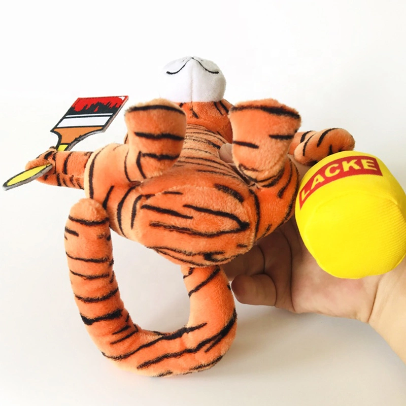 Ofertas personalizadas do logo da promoção da companhia 15cm animal macio do tigre Peluche Mascot Toy