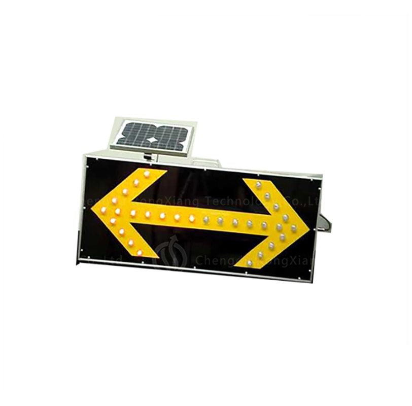 Traffic Safety Solar LED Screen Movable Sign Board