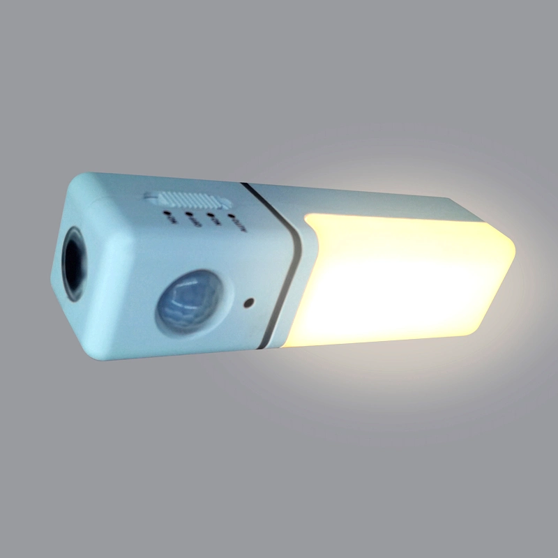 LED multifuncional luz noturna com Motion luz do sensor montado na parede