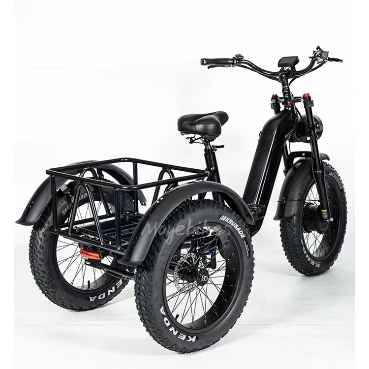 48V 500 واط داخل هيكل الإطار 20" ′ *4.0 Fat Tire Trike كهربائي مع شاشة TF Ourmrter S500 الذكية LCD