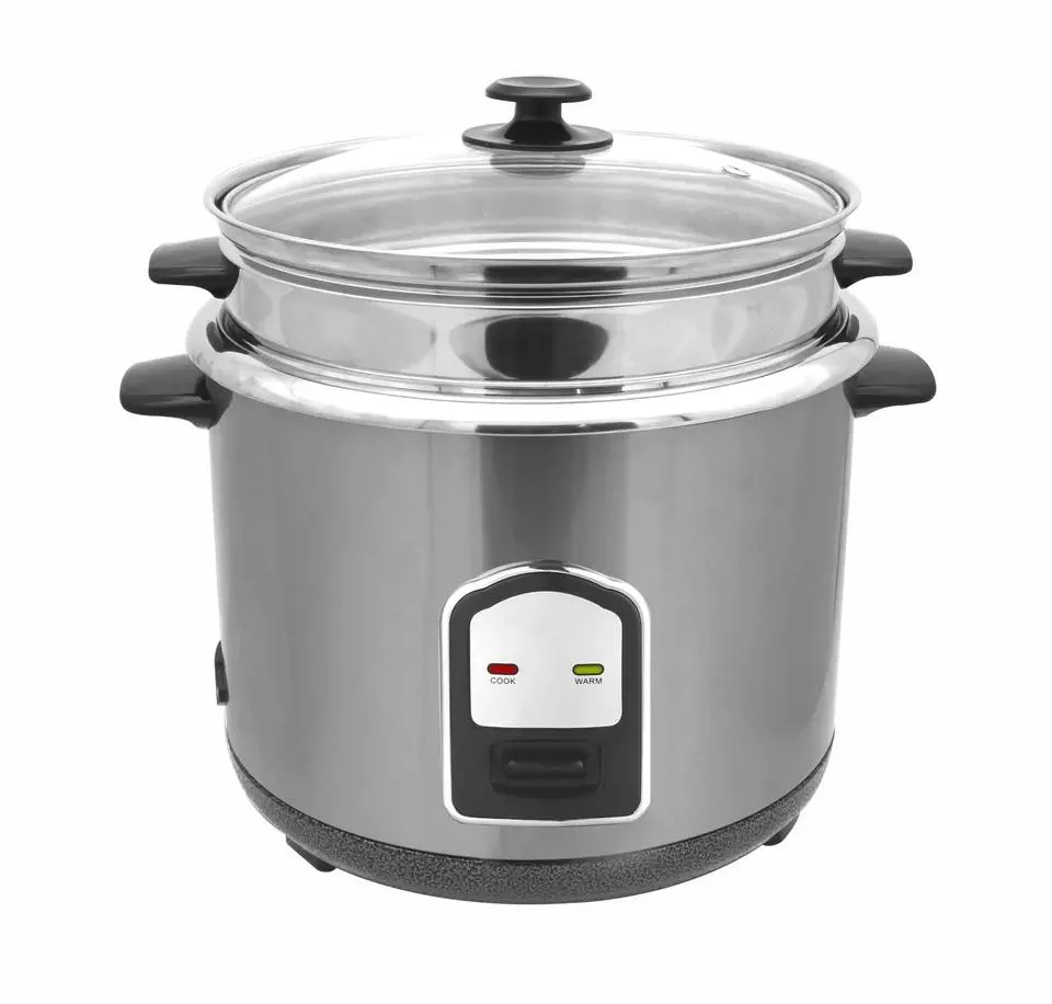 Food-Grade Stainless Steel 2.8L Multi Functional Straight Rice Cooker with Steamer