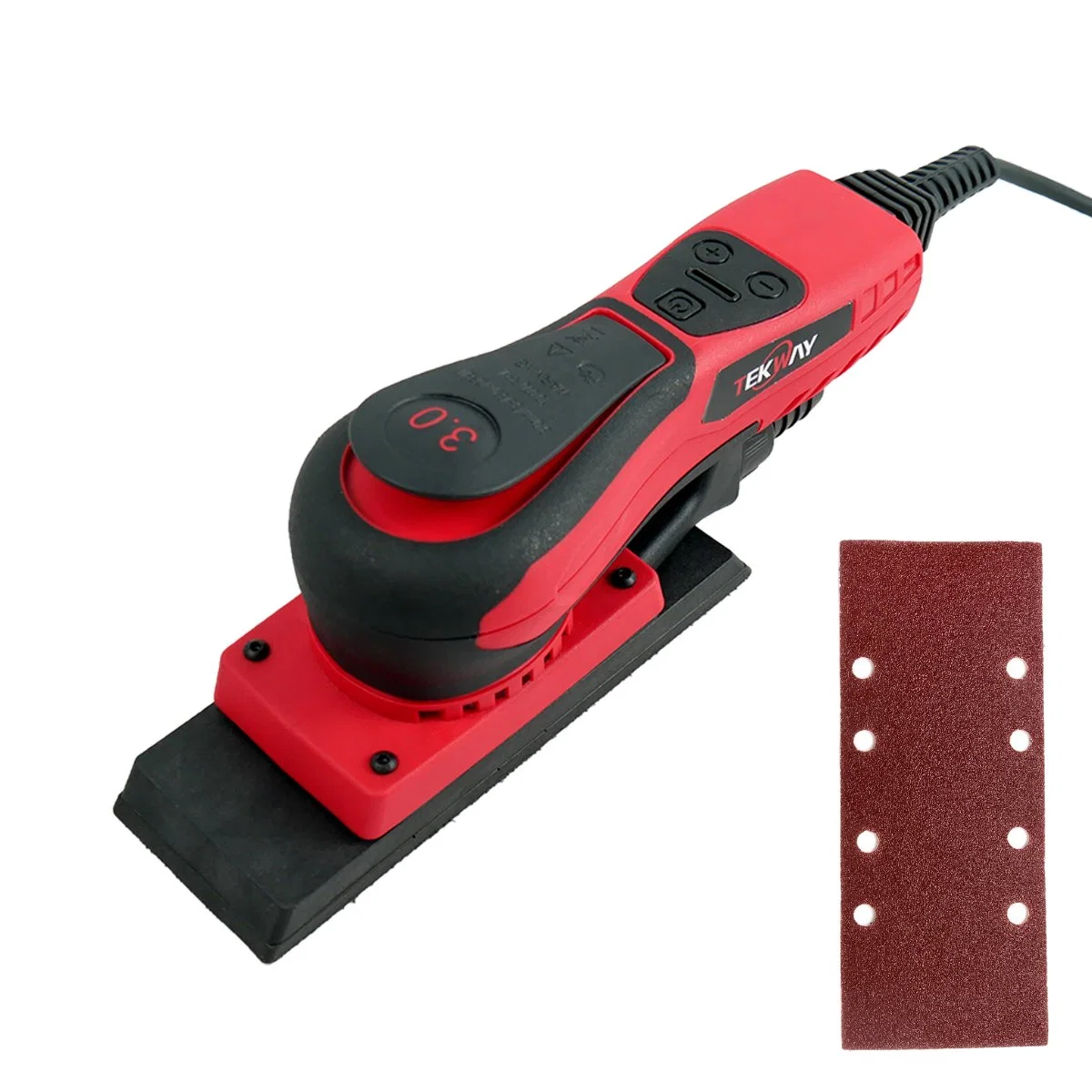 Tekway 2023 New Hot Product Square Sanding Car Care Machine Orbit 3.0 mm No-Load Speed 4000- 10000r/Min Variable Speed