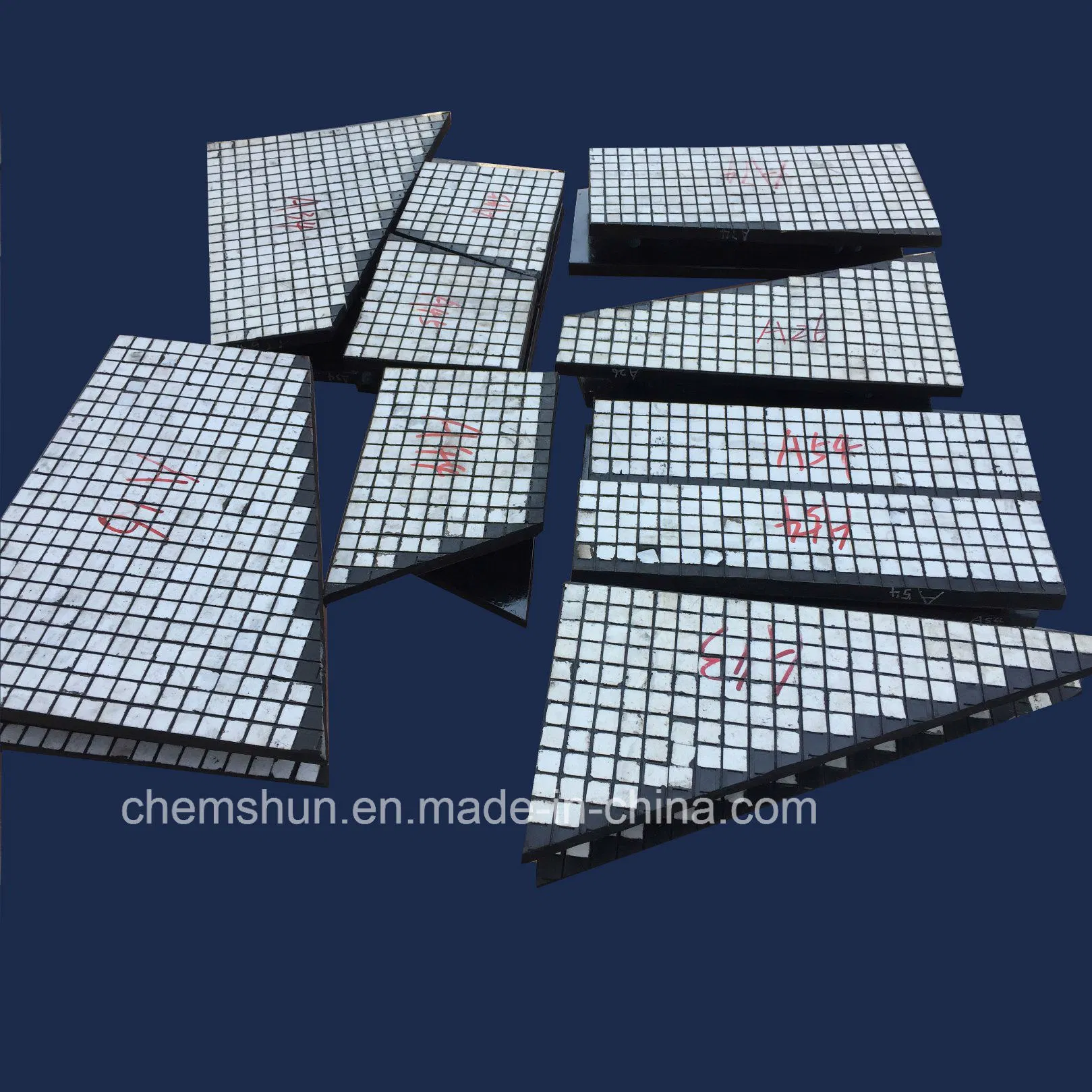 Studded Ceramic Wear Liners as Abrasion Resistant Linings