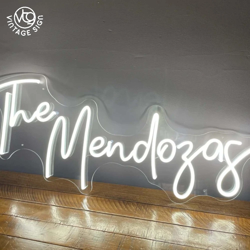 La decoración personalizada el arte de las luces de los restaurantes con signos de la luz de neón de la batería