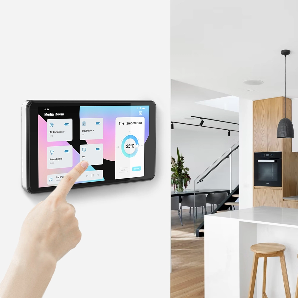 Mejor 5,5 7 8 10,1 tableta Smart Home Control Panel Montaje en pared Poe Android Tablet WiFi BLE Ethernet USB C