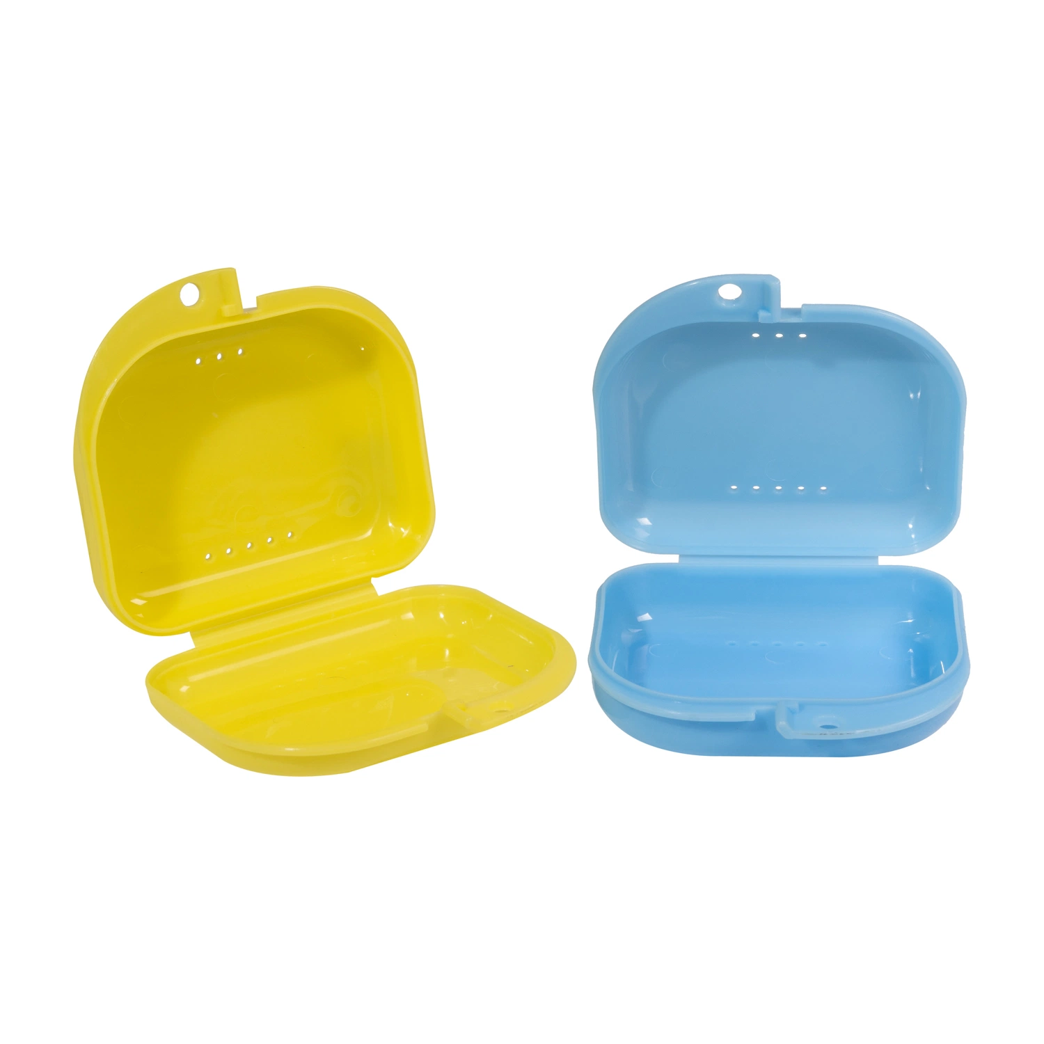 Travel Portable Denture Case Colorful Dental Retainer Case