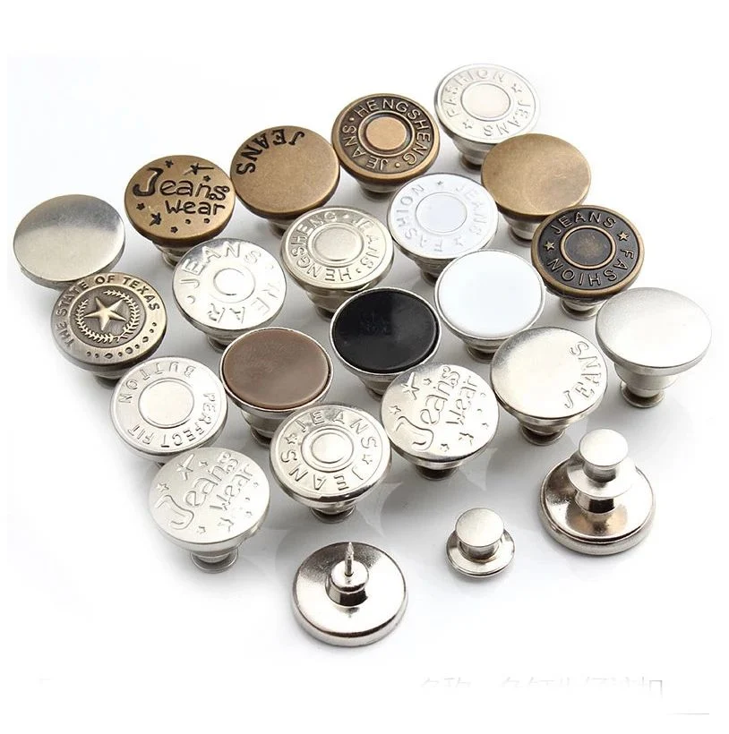 Factory Low Price Custom Metal Pants Snap Buttons Clothes Adjust Buttons