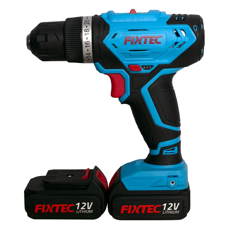 Fixtec 12V Li-ion 2X1500mAh Li-ion Battery 10mm Mini Cordless Drill of Power Tools for Sale