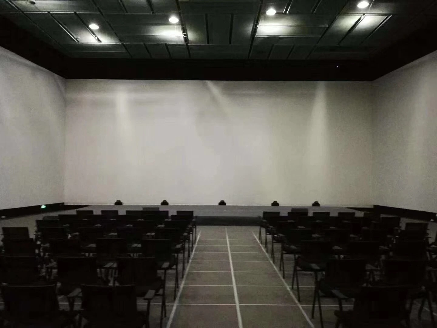 100" Fixed Frame Projector Screen with Acoustically Transparent Fabric Screen