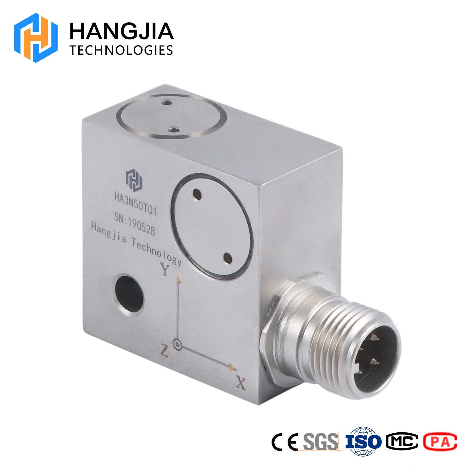 Integration Bearing Piezoelectric Accelerometer Failure Detection Sensor