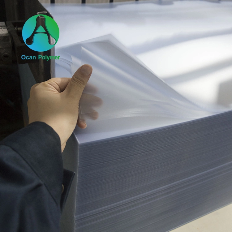 PVC Sheet 0.3mm Rigid Coarse PVC Sheet Customize Size for Printing