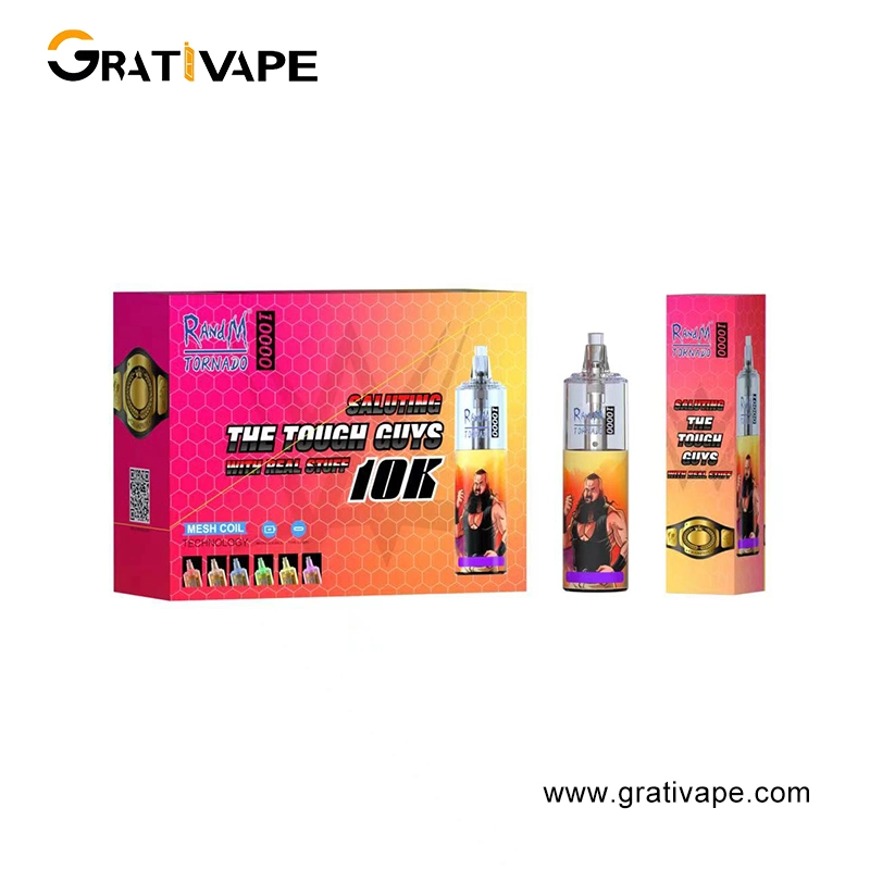 Comercio al por mayor I Vape desechable cigarrillo Randm recargables E Tornado 10000 bocanadas Vape