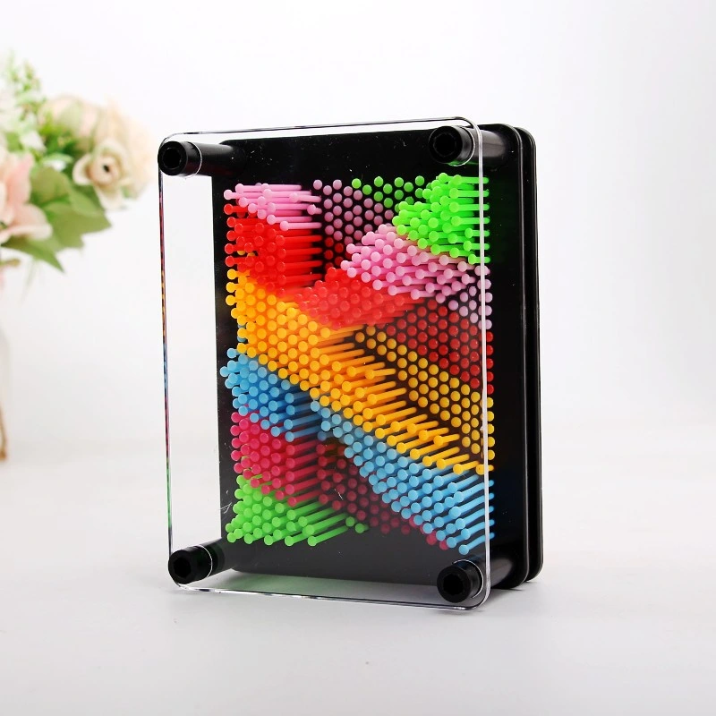 Rainbow 3D Pin Art Toy - Creative & Unique Plastic Board for Kids