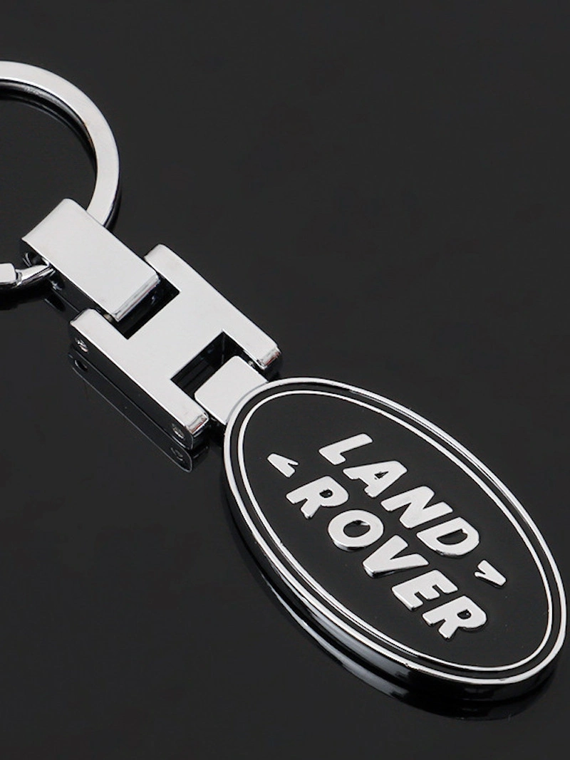 Round Metal Key Ring for Land Rover Cars