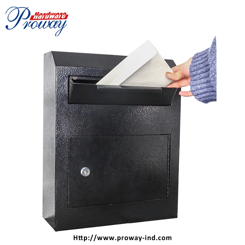 Outdoor Wall Mount Dropbox Storage Letter Box Through The Door Locking Cabinet Large Capacity Mailbox Parcel Drop Box