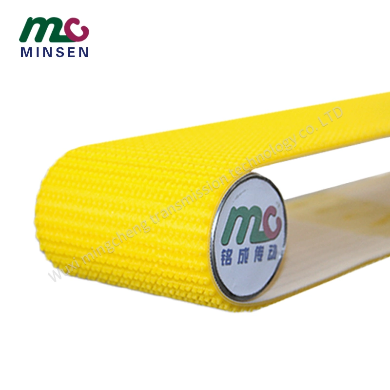 Factory Cheap Yellow PVC Rough Top Conveyor Belt for Inclined Conveying/Jogging Machine/Packing Machine/Logistics