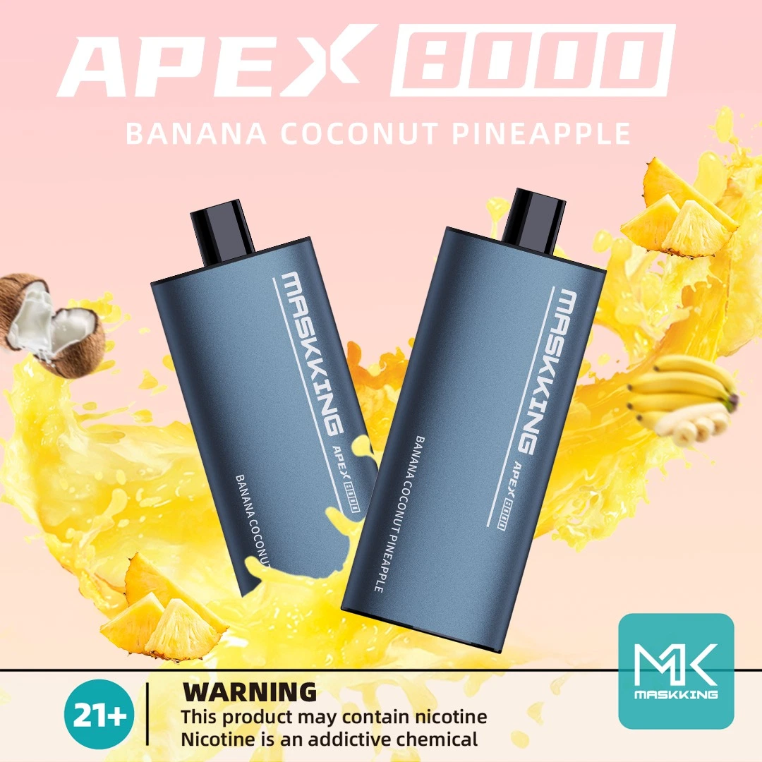 الإرتحال Apex 8000 Puff بالجملة Vape Riz 6000 Disposable/Chargeable ميني كوكا المملكة المتّحدة انخفاض الشحن التجاري الرفيع المستوى شيتشن إسيغ التصنيع