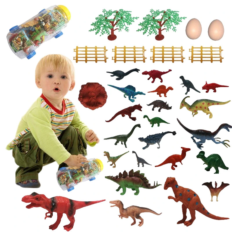 32 PCS sortido de mini-PVC Modelo animal Jurássico Parte Juguete decoração 3D realista de aprendizagem das crianças dinossauro Conjunto de brinquedos de plástico