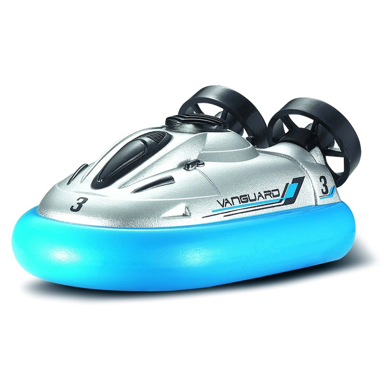 Radio Control eléctrico de 2,4 Ghz impermeable modelo barco Tierra Agua Mini mando a distancia Cojín de aire de juguete barco RC Hovercraft para niños