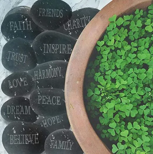 Factory Hot Selling High quality/High cost performance  Buddhist Customizable Lettering Pebbles Decorative Pebbles