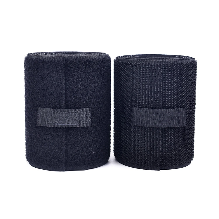 Coudre sur crochet et boucle de 2 pouces de style Non-Adhesive Retour des bandes de fixation en nylon Tissu Non-Adhesive Noir de Bande de verrouillage