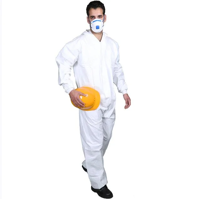 High quality/High cost performance  Workwear Disposable Coverall Type 5/6 Microporous Combined with SMS Overall