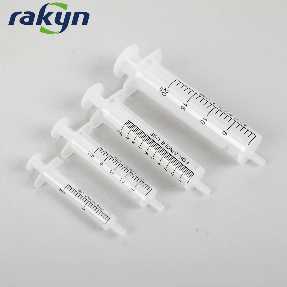 Hot Sales Disposable Veterinary Plastic 2 Parts Syringe 2ml 5ml 10ml 20ml