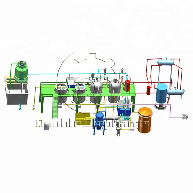 La refinería de aceite de ricino Maíz Girasol de maquinaria de proceso de refinado de aceite de cocina