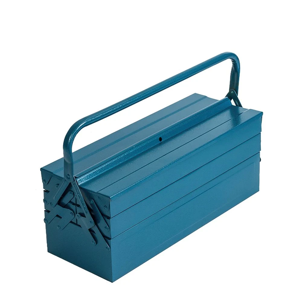 3-Tier Heavy Duty Hardware Organizer Steel Tool Box with Cantilever Trays