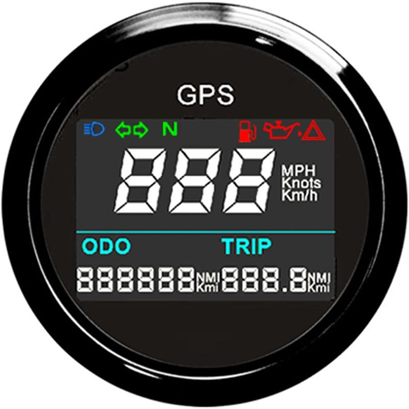 Mini Size Digital GPS Speedometer for Motorcycle Dirt Bike Boat