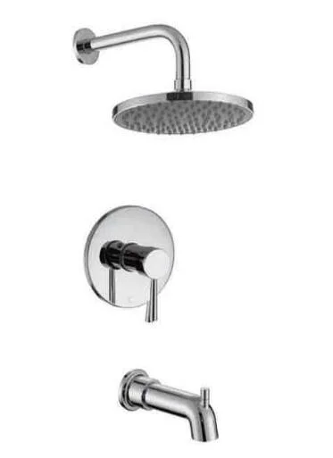 Bathtub Shower System Concealed Installation Shower Faucet with Showers, Brass Shower Arm