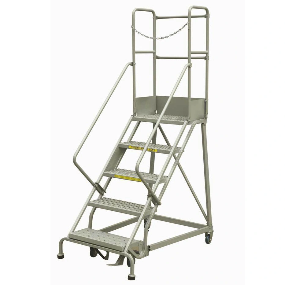 Buytool Eight Steps Euro Type Industrial Steel Rolling Ladder